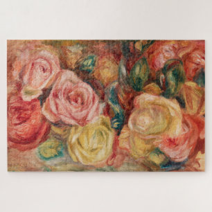 Romantische Rot- und Rosenrosen Pierre Auguste Ren Puzzle