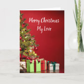 Romantische Rote Ehefrau oder Freundin Weihnachten (Vorderseite)