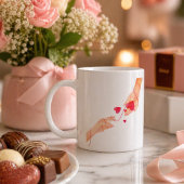 "Romantische rote Fastenfolge von Schicksalen und Jumbo-Tasse