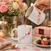 "Romantische rote Fastenfolge von Schicksalen und Jumbo-Tasse