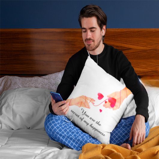 "Romantische rote Fastenfolge von Schicksalen und  Kissen