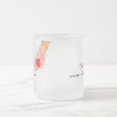 "Romantische rote Fastenfolge von Schicksalen und Mattglastasse (Mittel)