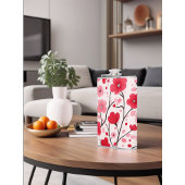 Romantische Rote Flora Flachmann