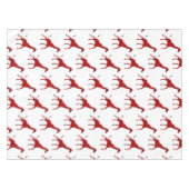 Romantische Rote Giraffe getechtes Muster Tischdecke (Vorderseite (Horizontal))
