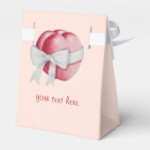 Romantische rote Herzen verbunden mit weißem Bandb Geschenkschachtel (Rückseite)