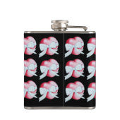 Romantische rote Liebe Flachmann (Rückseite)