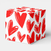 Romantische Rote Liebe Herz Muster Valentinstag Geschenkschachtel (Rückseite)
