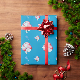 Romantische rote Liebe mit weißem Bogen romantisch Geschenkpapier