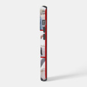 Romantische Rote Paare ernennen 3 Fotos Valentine iPhone Hülle (Linke Seite)