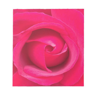 Romantische rote rosa Rose Notizblock
