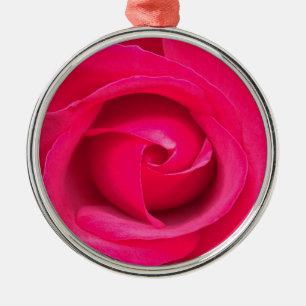 Romantische rote rosa Rose Ornament Aus Metall