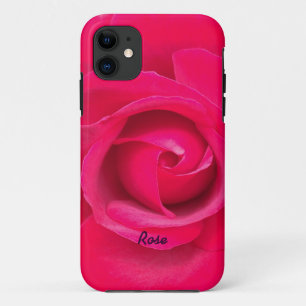 Romantische rote rosa Rose personalisiert Case-Mate iPhone Hülle