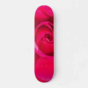 Romantische rote rosa Rose v2 Skateboard