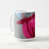Romantische Rote Rose Classic Kaffeetasse (Vorderseite Links)