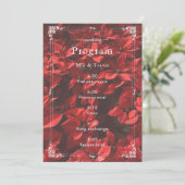 Romantische rote Rose | Florale elegante anpassbar Programm (Stehend Vorderseite)
