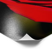 Romantische Rote Rose Fotodruck (Ecke)