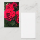Romantische Rote Rose Garden Rosery Begleitkarte (Vorne/Hinten)