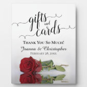 Romantische Rote Rose - Geschenke und Karten für H Fotoplatte (Vorderseite)