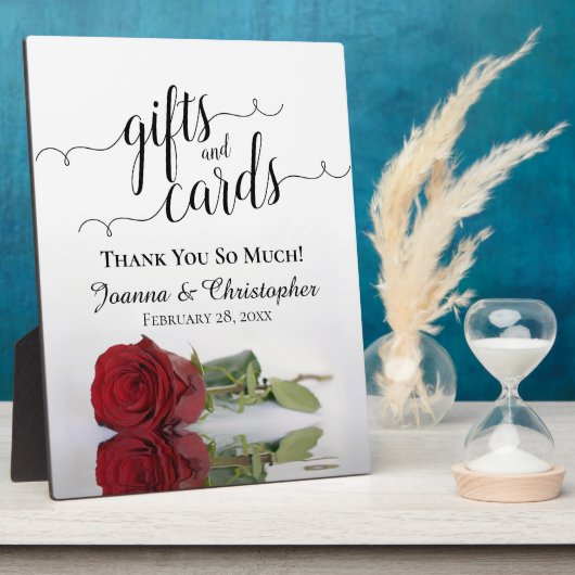 Romantische Rote Rose - Geschenke und Karten für H Fotoplatte (Seite)