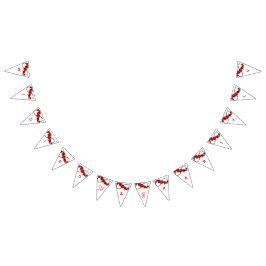 Romantische Rote Rose Hochzeitsbanner - LIEBE Brie Wimpelkette