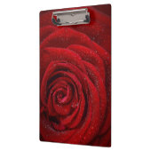 Romantische Rote Rose Klemmbrett (Links)