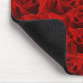 Romantische Rote Rose Mousepad (Ecke)