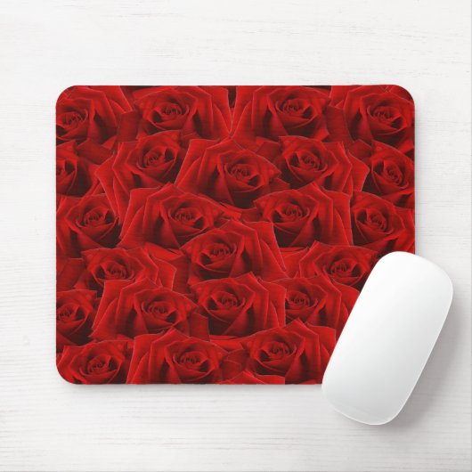 Romantische Rote Rose Mousepad (Mit Mouse)