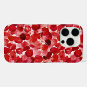 Romantische Rote Rose Petals floral Case-Mate iPhone Hülle (Rückseite (Horizontal))