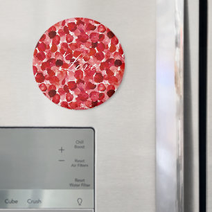 Romantische Rote Rose Petals floral Magnet