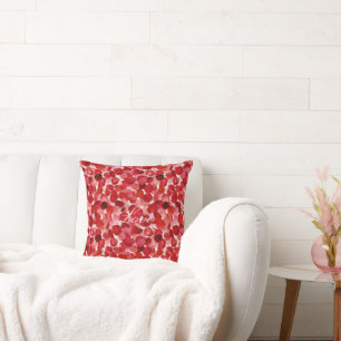 Romantische Rote Rose Petals florale Liebe Kissen