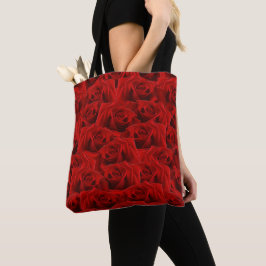 Romantische Rote Rose Tasche