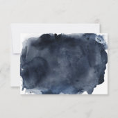 Romantische Rote Rose- und Wasserfarbenhochzeit RSVP Karte (Rückseite)