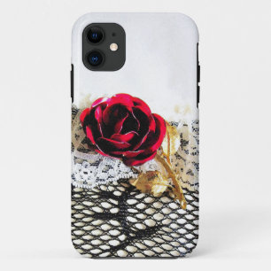 Romantische rote Rose und Weiß Case-Mate iPhone Hülle