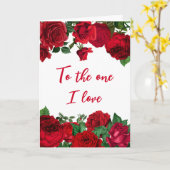 Romantische Rote Rosen am Weißen Valentinstag Karte (Gelbe Blume)