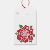 Romantische Rote Rosen, Blue Pack von benutzerdefi Geschenkanhänger (Vorderseite)