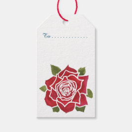 Romantische Rote Rosen, Blue Pack von benutzerdefi Geschenkanhänger