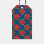 Romantische Rote Rosen, Blue Pack von benutzerdefi Geschenkanhänger (Rückseite)