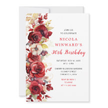 Romantische Rote Rosen Blumengeburt Party