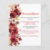 Romantische Rote Rosen Blumenzimmerwohnungen Begleitkarte (Vorderseite)