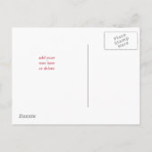 Romantische Rote Rosen Bridesmaid Postkarte (Rückseite)