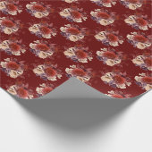 Romantische Rote Rosen Geschenkpapier (Ecke)