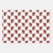 Romantische Rote Rosen Geschenkpapier Set (Vorderseite 3)