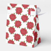 Romantische Rote Rosen in der "White Custom Tent F Geschenkschachtel (Rückseite)