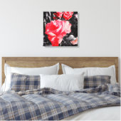 Romantische Rote Rosen Leinwanddruck (Insitu (Schlafzimmer))
