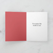 Romantische Rote Rosen Liebe Karte (Innenseite)