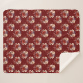 Romantische Rote Rosen Sherpadecke (Vorderseite (Horizontal))