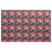 Romantische Rote Rosen Stoff (Fat Quarter (45,7 x 55,9 cm))