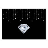 Romantische Rote Rosen und Platzkarten Tischnummer (Rückseite)