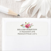 Romantische Rücksendeadressen-Aufkleber der Wasser (Insitu)