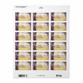 Romantische Rustikale Bäume und Herz-Hochzeit Adressaufkleber (Vorne)